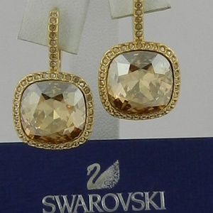 Swarovski lattitude pierced earrings shop
